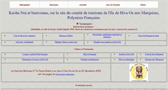 Desktop Screenshot of marquises-hivaoa.org.pf